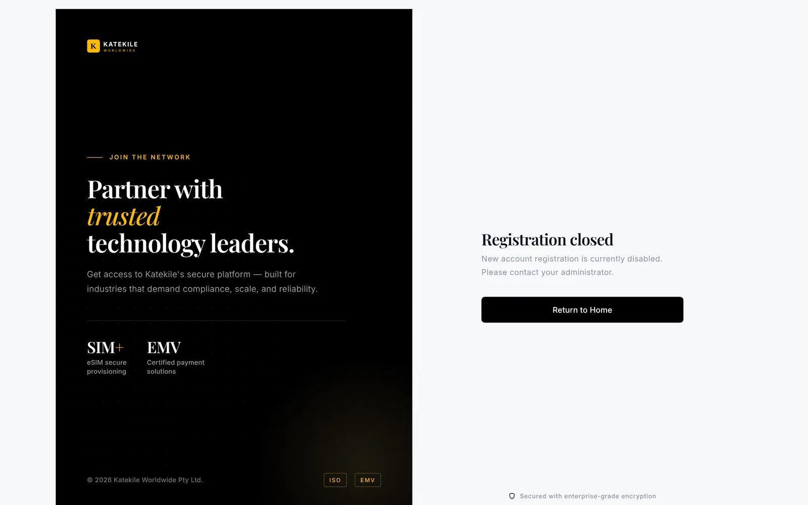 Request access to the Katekile partner portal.